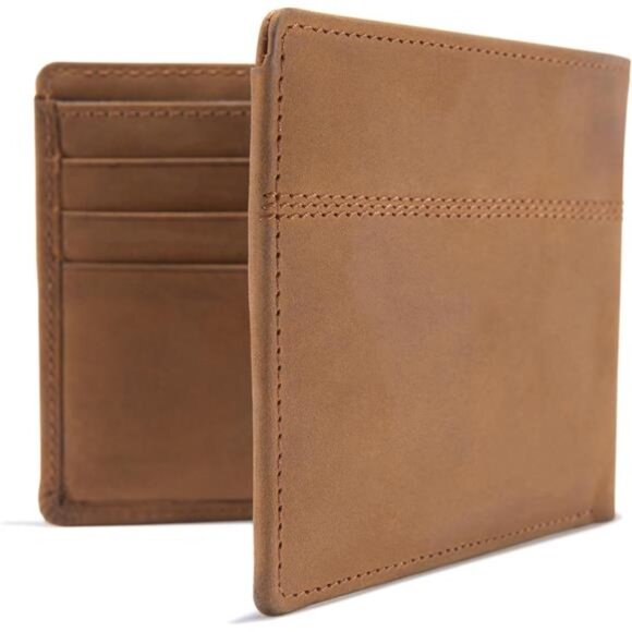 Men's Casual Saddle Leather Wallets, Available in Multiple Styles and Colors - Picture 3 of 8